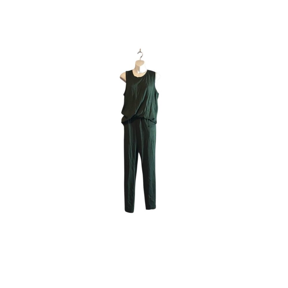 Cabi Green Split Back Jumpsuit - image 1
